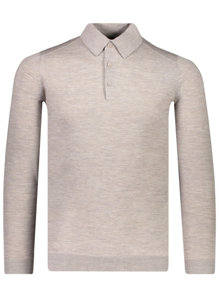 Valentoni Pisa Polo Long sleeve Stone