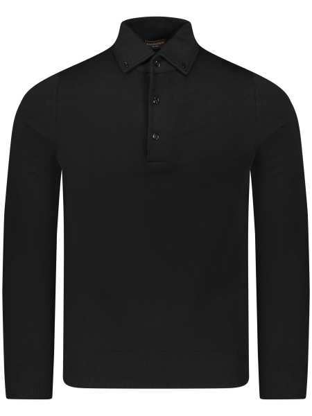 Valentoni Polo lm button down 836 black