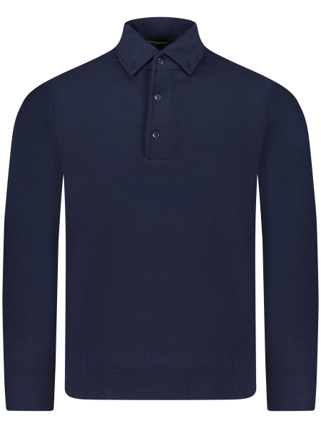 Valentoni Polo lm button down 830 d. navy