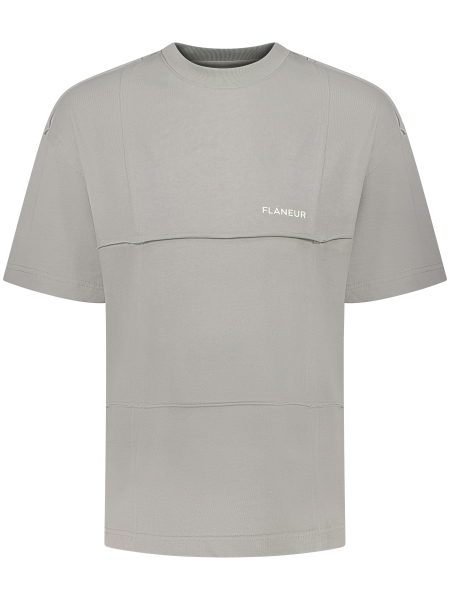 Flaneur F15048 CUT&SEW T-SHIRT CONCRETE GREY