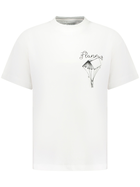 Flaneur F15182 ONE FOR THE BOOKS T-SHIRT WHITE