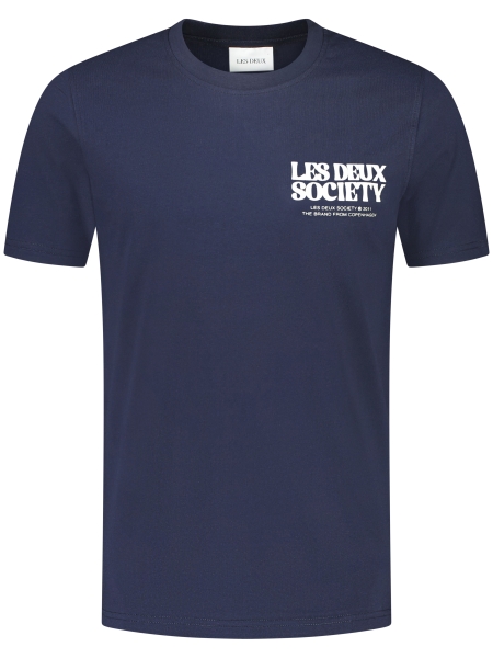 Les Deux LDM101213 SOCIETY T-SHIRT 460215 DARK N./IVORY