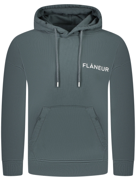 Flaneur F15006 WASHED HOODIE BLACK