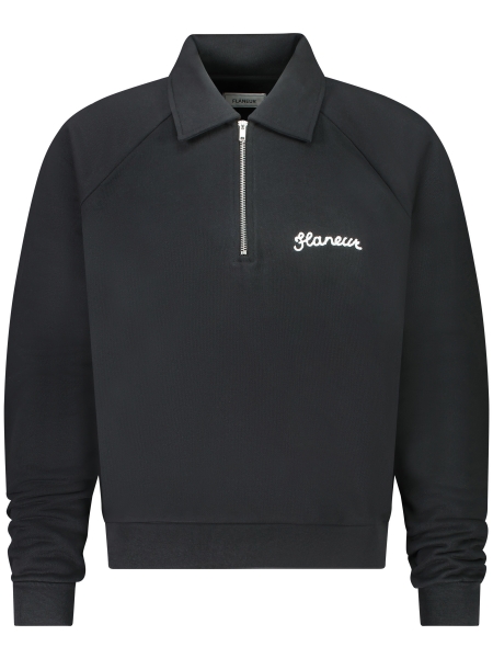 Flaneur F15253 SIGNATURE HALF ZIP BLACK