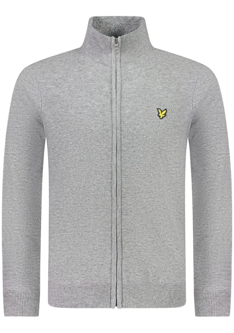 Lyle and Scott KN2102V T28 MID GREY MARL