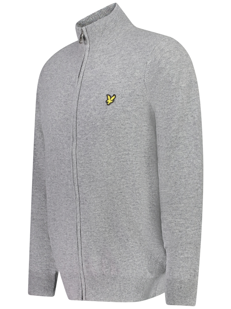 Lyle and Scott KN2102V T28 MID GREY MARL