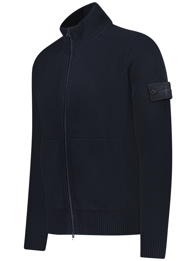 Stone Island Cardigan Blauw vest shop Hans voortman