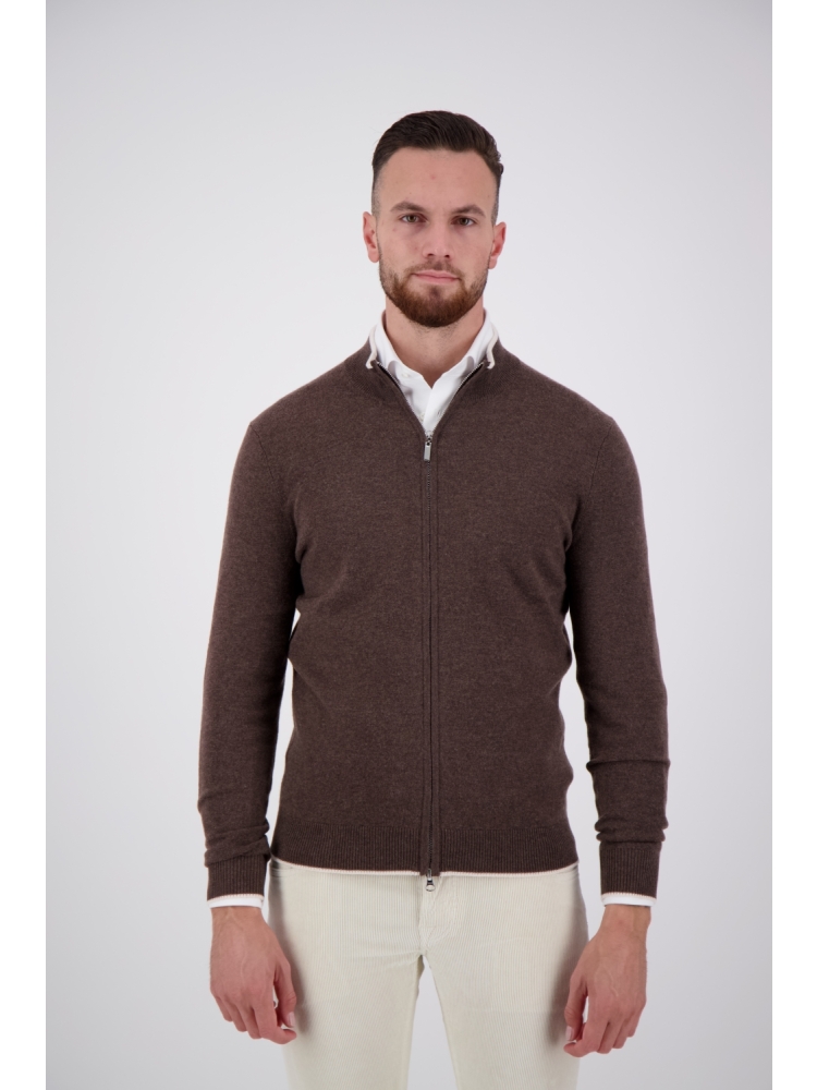 Valentoni TOM FULL ZIP TAKE COFFEE/PRISTINE